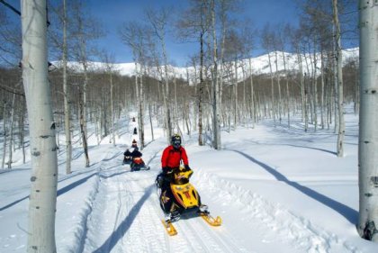 Snowmobiling